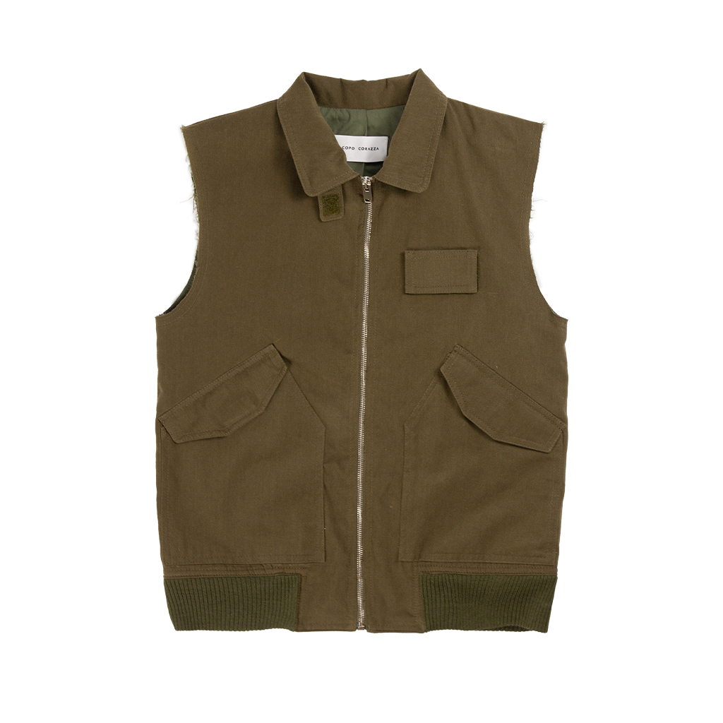 SLEEVELESS BOMBER